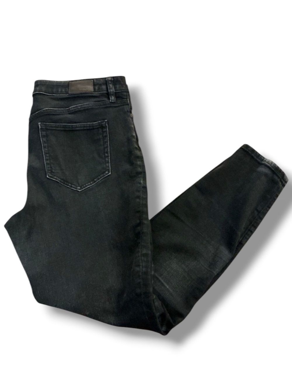 Lands’ End mid rise black skinny jeans